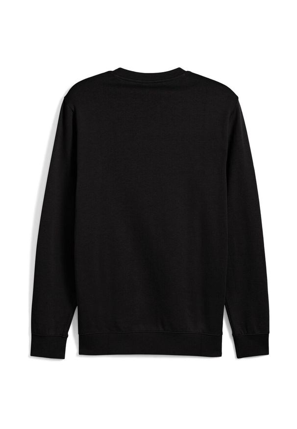 Bluzka męskie Puma Ess Elevated Crew Fl. Kolor: czarny. Materiał: bawełna, materiał
