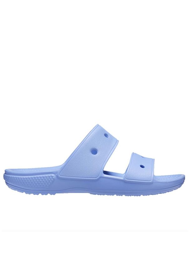 Klapki Crocs Classic Sandal 206761-5Q6 - niebieskie. Kolor: niebieski. Materiał: materiał. Sezon: lato. Obcas: na platformie