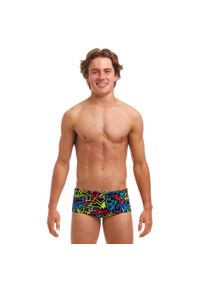 FUNKY TRUNKS - Kąpielówki chłopięce spodenki bokserki szybkoschnące na basen Funky Trunks. Kolor: czarny, wielokolorowy