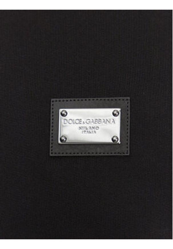 DOLCE & GABBANA - Dolce&Gabbana Bluza G9ABJT G7F2G Czarny Regular Fit. Kolor: czarny. Materiał: bawełna