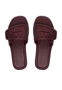 MICHAEL Michael Kors Klapki 40F5SKFA3S Bordowy. Kolor: czerwony. Materiał: skóra #5