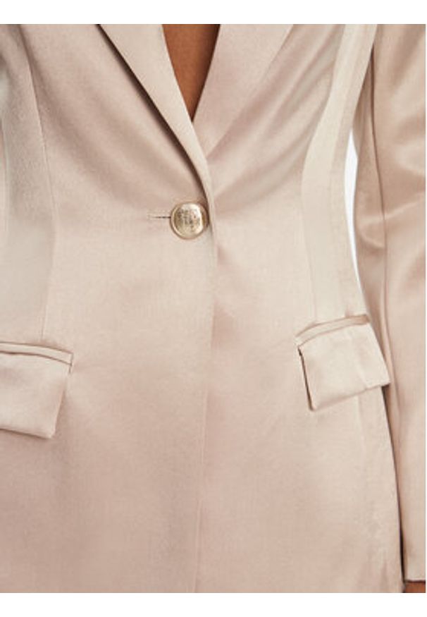 Marciano Guess Marynarka 5RGN01 7248A Brązowy Regular Fit. Kolor: brązowy. Materiał: wiskoza