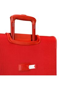 Wittchen - Duża walizka miękka jednokolorowa czerwona. Kolor: czerwony. Materiał: poliester. Styl: elegancki #6