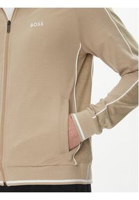 BOSS Bluza 50540792 Beżowy Regular Fit. Kolor: beżowy. Materiał: syntetyk, bawełna #4