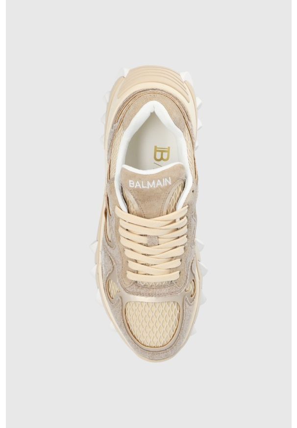 Balmain - BALMAIN Beżowe sneakersy B-EAST, Rozmiar 41. Kolor: beżowy