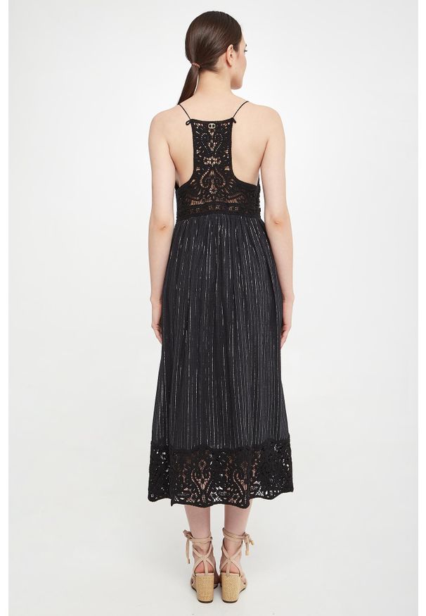Twinset Milano - Sukienka maxi TWINSET. Długość: maxi