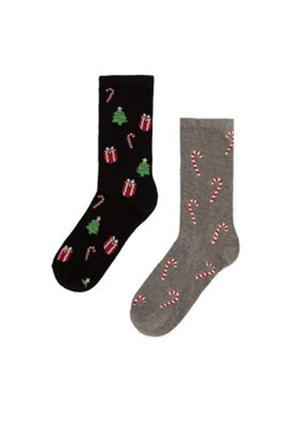 Lasocki Skarpety długie 2MB-001-AW23 (2-pack) Szary. Kolor: szary. Materiał: materiał