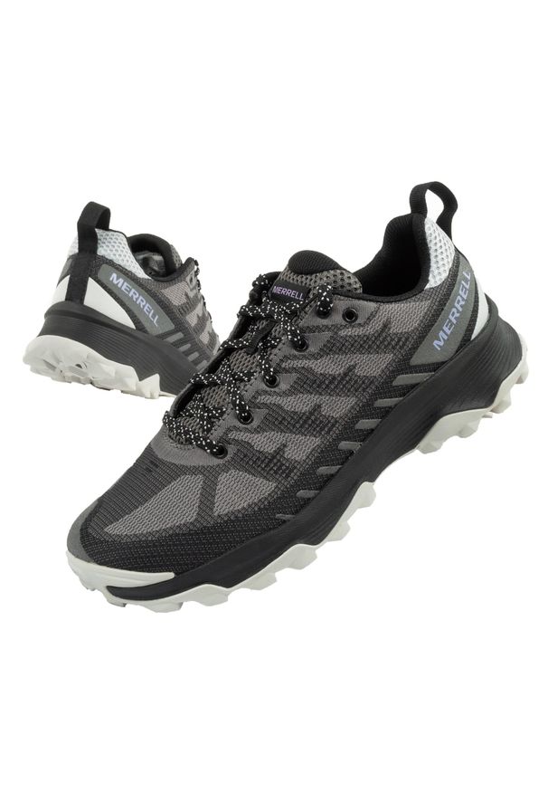 Buty trekkingowe damskie Merrell Speed Eco. Kolor: wielokolorowy, szary, czarny. Materiał: materiał. Szerokość cholewki: normalna. Sport: turystyka piesza