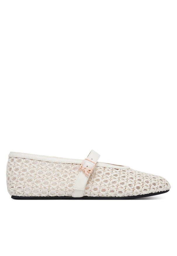 Baleriny Patrizia Pepe. Kolor: biały