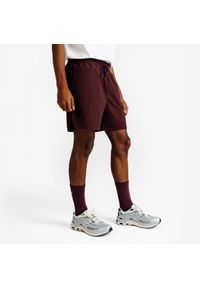 Decathlon - Spodenki męskie Elementals. Kolor: fioletowy. Materiał: poliamid, materiał #1