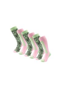 POEDERBAAS - Skarpety narciarskie - Damskie - 6 par - Awokado. Kolor: zielony. Materiał: wełna. Sport: narciarstwo #1