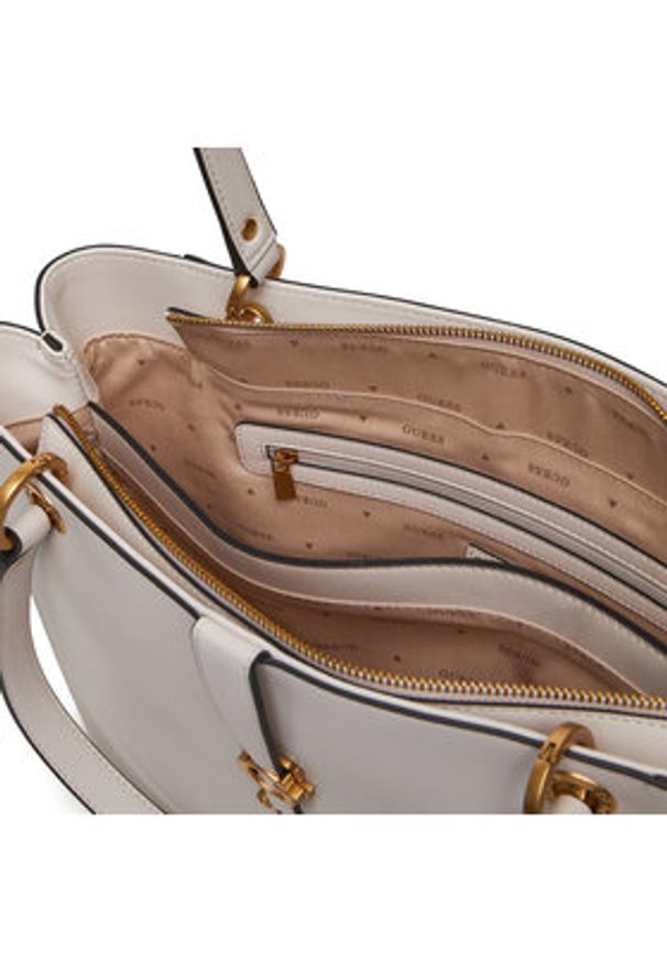 Guess Torebka Kuba HWVA9329250 Écru. Materiał: skórzane