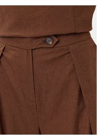 Barbour Spodnie materiałowe Barbour Lucy LTR0384BR53 Brązowy Regular Fit. Kolor: brązowy. Materiał: bawełna #5