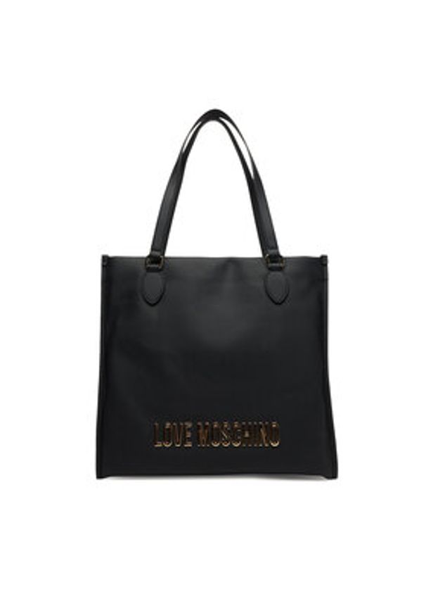 Love Moschino - LOVE MOSCHINO Torebka JC4020PP1NKD0000 Czarny. Kolor: czarny. Materiał: skórzane