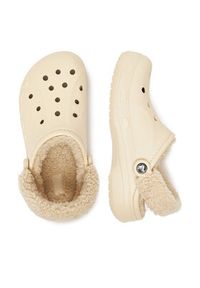 Crocs Klapki C-BAYA LINED FUZZ STRAP CLOG 206633-11S Beżowy. Kolor: beżowy #3