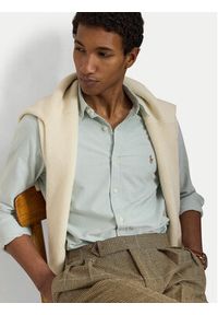 Polo Ralph Lauren Koszula 710792161501 Zielony jasny Slim Fit. Typ kołnierza: polo. Kolor: zielony. Materiał: bawełna #3