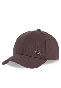 Calvin Klein Czapka z daszkiem K50K512349 Brązowy. Kolor: brązowy. Materiał: bawełna, materiał