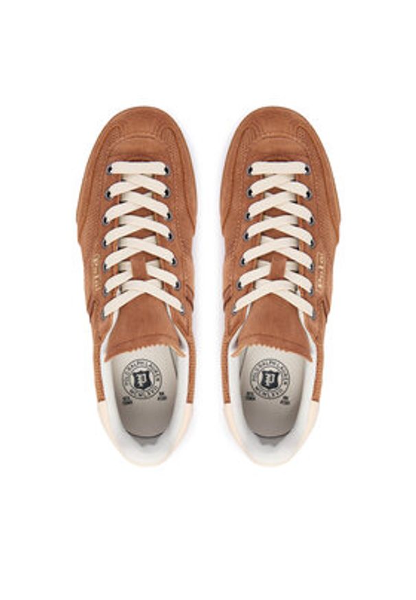 Polo Ralph Lauren Sneakersy Hester Trainer 804P01365002 Brązowy. Kolor: brązowy. Materiał: skóra, zamsz
