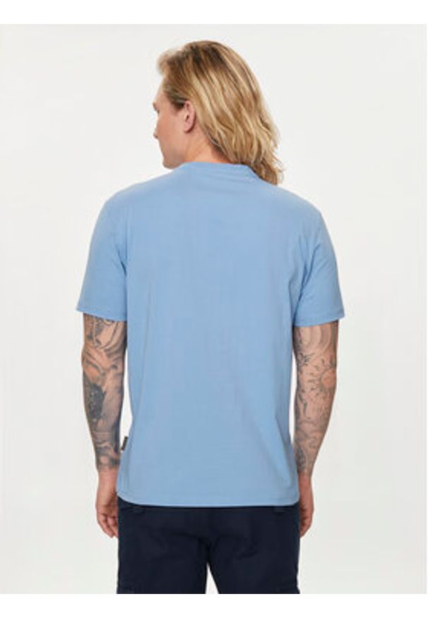 Napapijri T-Shirt Salis NP0A4H8D Błękitny Regular Fit. Kolor: niebieski. Materiał: bawełna