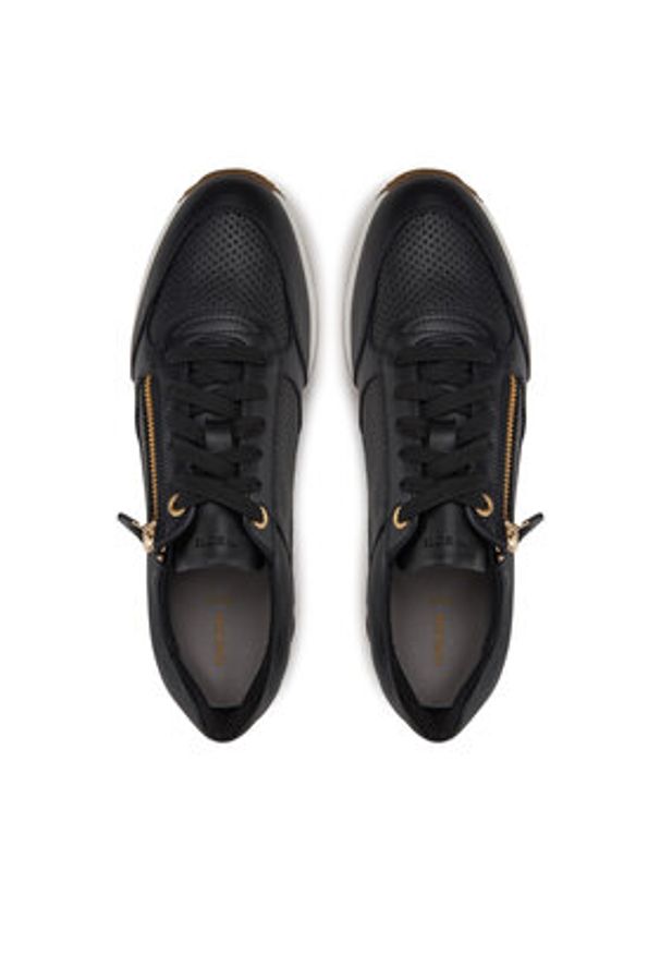 Geox Sneakersy D Calithe D36N0A 05485 C9999 Czarny. Kolor: czarny. Materiał: skóra