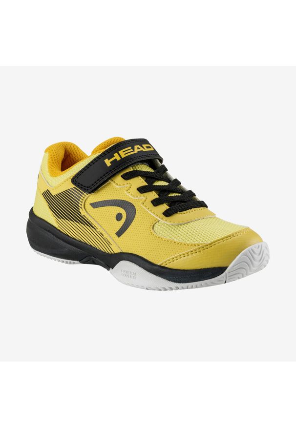 Buty tenisowe dziecięce Head Sprint Velcro 3.0. Kolor: czarny, biały, żółty, wielokolorowy. Sport: tenis, bieganie