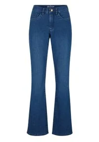 Dżinsy "ultra-soft" BOOTCUT bonprix niebieski. Kolor: niebieski #1
