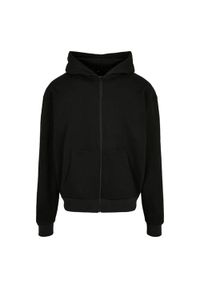 BUILD YOUR BRAND - Bluza Z Kapturem Dla Dorosłych Unisex Ultra Heavy Zapinana Na Zamek Błyskawiczny. Typ kołnierza: kaptur. Kolor: czarny
