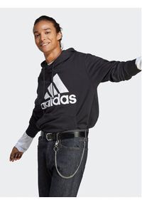 Adidas - adidas Bluza Essentials French Terry Big Logo Hoodie IC9363 Czarny Regular Fit. Kolor: czarny. Materiał: bawełna #4