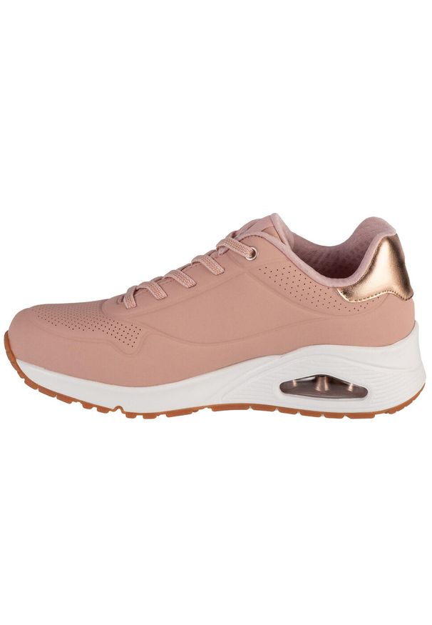 skechers - Buty sportowe Sneakersy damskie, Uno-Shimmer Away. Kolor: różowy. Sport: turystyka piesza