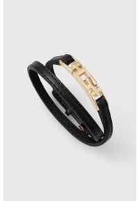 Guess bransoletka skórzana damska. Kolor: czarny