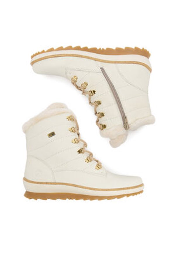 Remonte Trzewiki CEO-R8480-80 Biały. Kolor: biały. Materiał: skóra