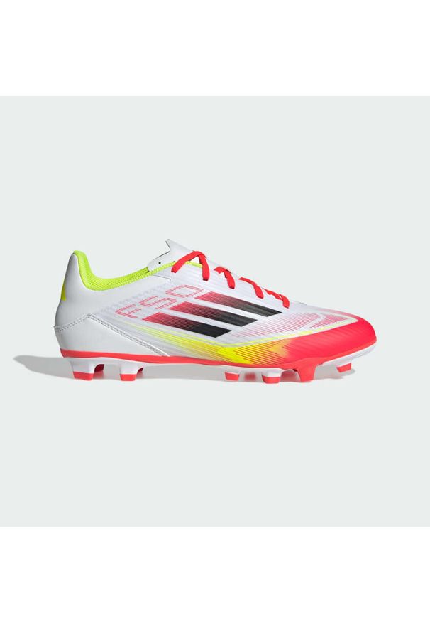 Adidas - Buty F50 Club FG/MG. Kolor: czarny, biały, wielokolorowy, żółty. Sport: piłka nożna