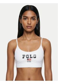 Polo Ralph Lauren Góra od bikini 21612454 Biały. Kolor: biały. Materiał: syntetyk #7