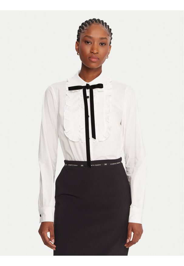 Luisa Spagnoli Koszula Luli 542457 Biały Regular Fit. Kolor: biały. Materiał: bawełna