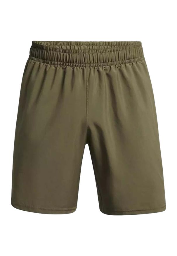 Under Armour - Spodenki na trening do ćwiczeń męskie UNDER ARMOUR szybkoschnące. Kolor: zielony. Sport: fitness