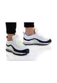 Buty sportowe damskie Nike Air Max 97 GS białe. Kolor: biały, wielokolorowy, czarny. Model: Nike Air Max