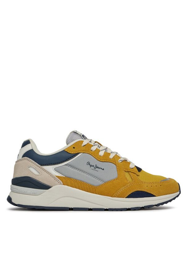 Pepe Jeans Sneakersy X20 Free PMS60010 Żółty. Kolor: żółty. Materiał: skóra