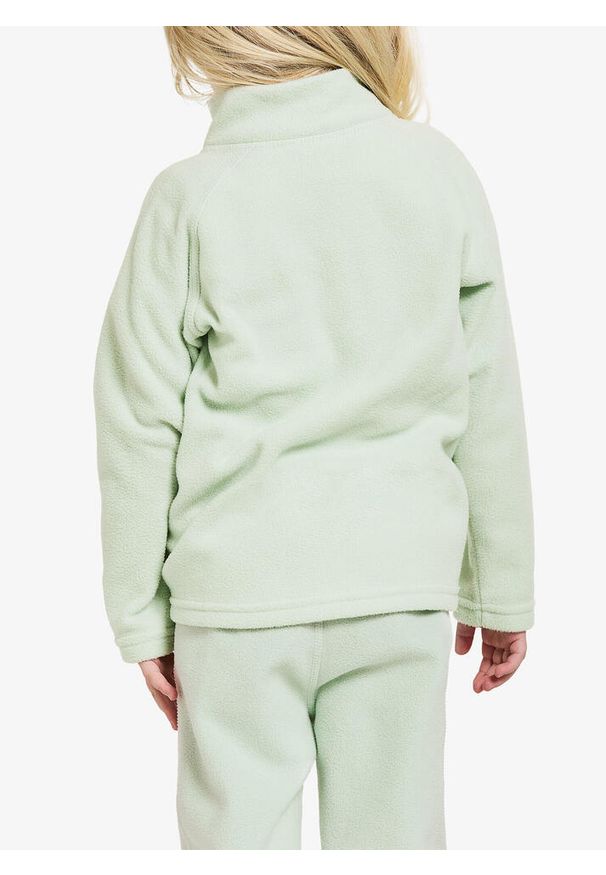 Bluza polarowa dziecięca Didriksons Monte Full Zip. Kolor: zielony. Materiał: polar