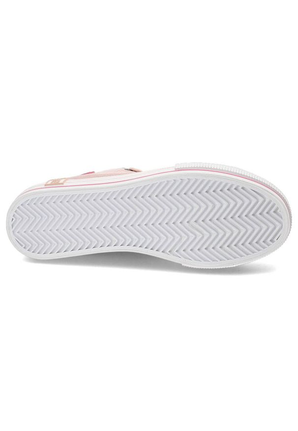 Big-Star - Różowe Trampki Big Star Damskie Stylowe Buty. Okazja: na spacer, na uczelnię. Kolor: różowy. Materiał: materiał. Szerokość cholewki: normalna. Sezon: lato. Styl: elegancki