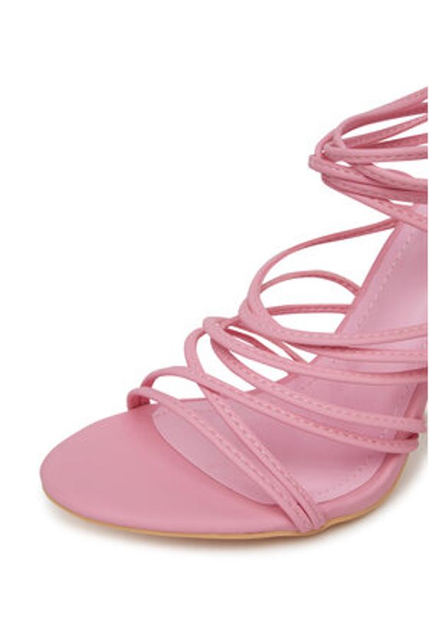 DeeZee Sandały FA05-3492-S1 Różowy. Kolor: różowy. Materiał: skóra