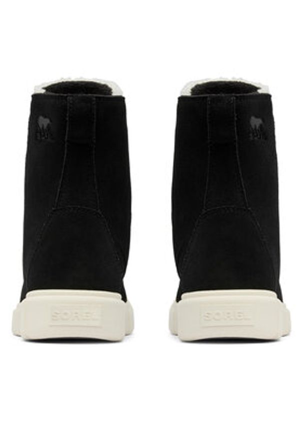 sorel - Sorel Botki Explorer III Joan 2077981010 Czarny. Kolor: czarny. Materiał: zamsz, skóra