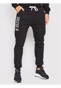 Alpha Industries Spodnie dresowe Basic 116368 Czarny Regular Fit. Kolor: czarny. Materiał: bawełna #1