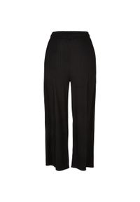 Urban Classics - Spodnie Dresowe Damskie Z Prążkowanymi Przeszyciami. Kolor: czarny. Materiał: prążkowany, dresówka. Długość: długie #1