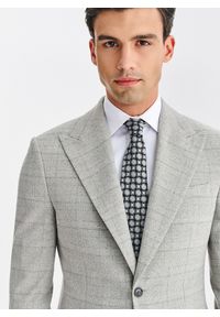 Pako Lorente - PAKO LORENTE – Szary garnitur męski w kratkę. Kolor: szary. Materiał: poliester, elastan, wiskoza. Wzór: kratka #3