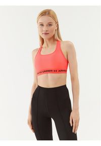 Under Armour Biustonosz sportowy Ua Crossback Mid Bra 1361034 Czerwony Compression Fit. Kolor: czerwony. Materiał: syntetyk