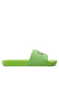 Calvin Klein Jeans Klapki Slide Monogram Co YM0YM00061 Zielony. Kolor: zielony