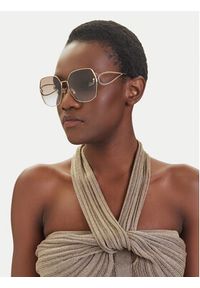 ETRO - Etro Okulary przeciwsłoneczne 0071/F/S 207873 Złoty. Kolor: złoty