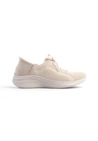 skechers - Buty do chodzenia damskie Skechers Slip-ins Ultra Flex 3.0. Kolor: brązowy, wielokolorowy, beżowy. Materiał: syntetyk, materiał. Szerokość cholewki: normalna. Model: Skechers Sport. Sport: turystyka piesza