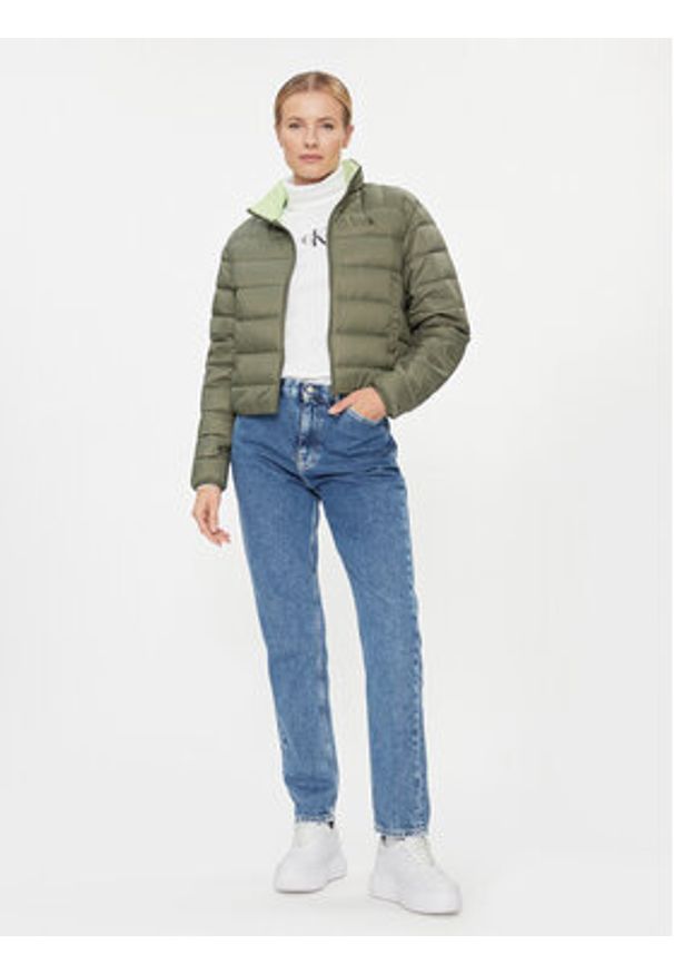 Calvin Klein Jeans Jeansy Authentic Slim Straight Cut Out J20J222433 Niebieski Slim Fit. Kolor: niebieski