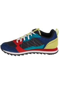 Buty do chodzenia męskie, Merrell Alpine Sneaker. Kolor: niebieski, wielokolorowy, czarny. Sport: turystyka piesza